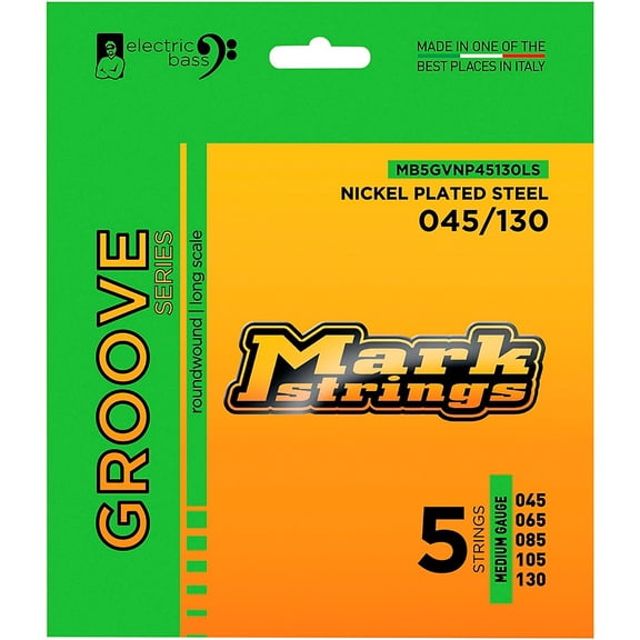Markbass Groove Series Electric Bass Nickel Plated Steel Strings (45 - 130) Medium Gauge