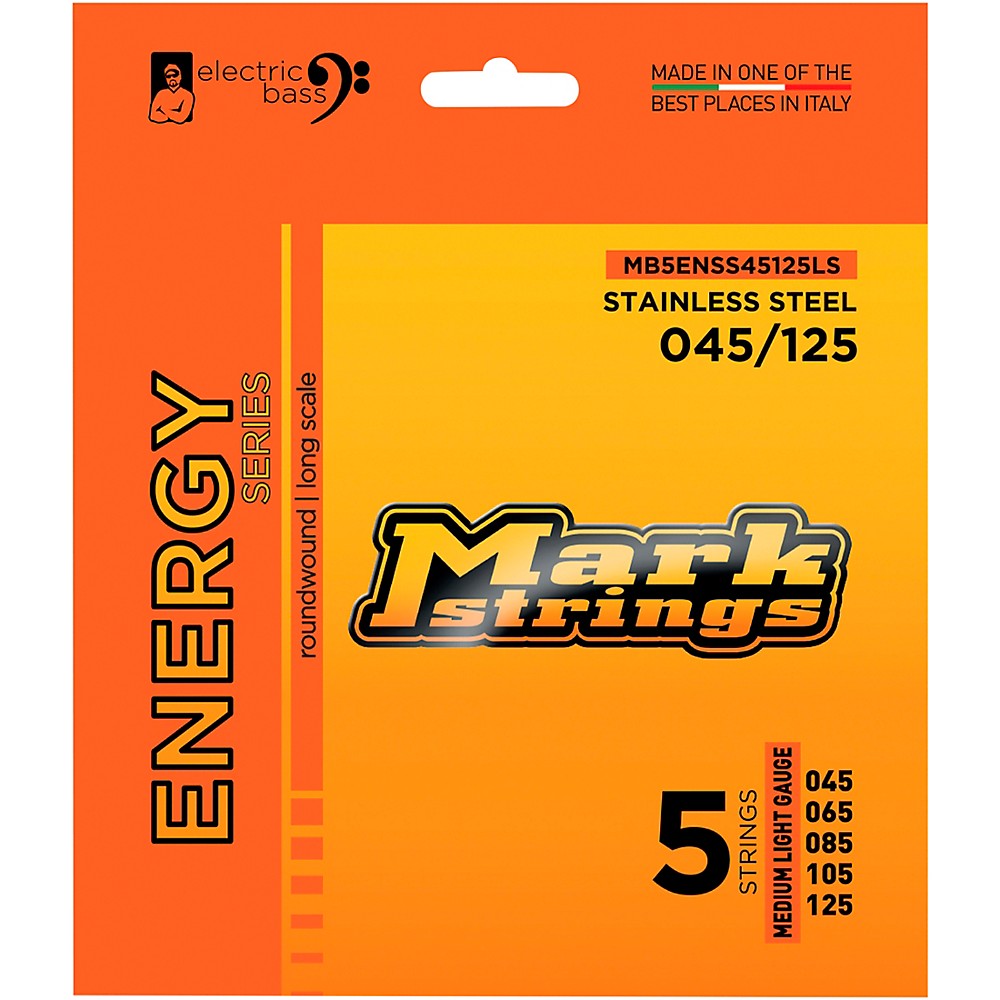 Markbass Markbass Energy Series Electric Bass Stainless Steel Strings (45 - 125) Medium Light Gauge