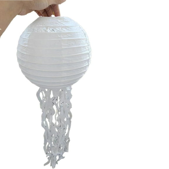 Markdown Clearance! Party Favors Home Decor up to 65% Off, Ocean Theme Decoration Party Jellyfish Paper Lantern White Kingtowag, 1*Jellyfish Paper Lantern Party Decorations