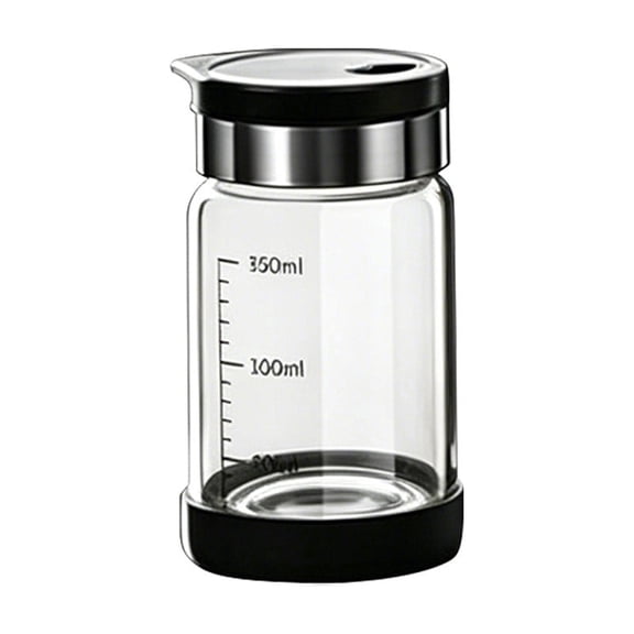 Marked Glass Spice Dispensers, Cosmug Multi Opening Season Jars, Portable Condiment Pour Containers, for Home Cooking, BBQ Prep and Outdoor Meal Making, 150ML