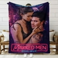 thumbnail image 1 of Marked Men Rule + Shaw Throw Blanket Gifts for Fans Lover Girls Boys Women Present Hoodie Him Bed 50"x60", 1 of 6