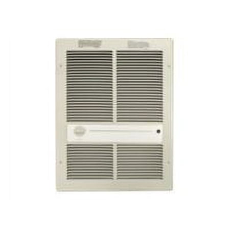 Recessed Electric Wall-Mount Heater, Recessed or Surface, 1500/750 W, 120V AC, White