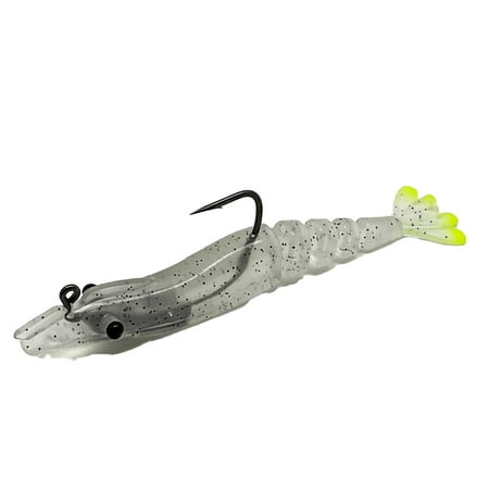Marker 54 4" Glide Shrimp Slow-Sinking Fishing Lures, 2-Count