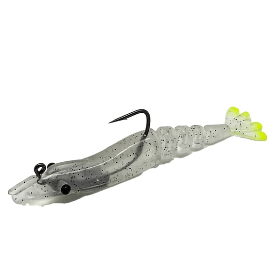 Marker 54 4" Glide Shrimp Slow-Sinking Fishing Lures, 2-Count