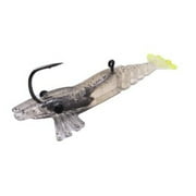 Marker 54 Jerk Shrimp 4" UV Glow Backward Motion Fishing Lures for Saltwater Species, 2-Count