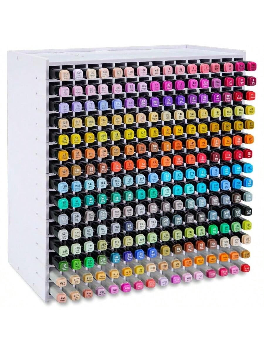 Marker Pen Organizer Holder For 240 Markers Craft Art Ply Storage Rack Desktop Art Marker Pens Colored Pencils Holder Storage Case For Home Classroom Office