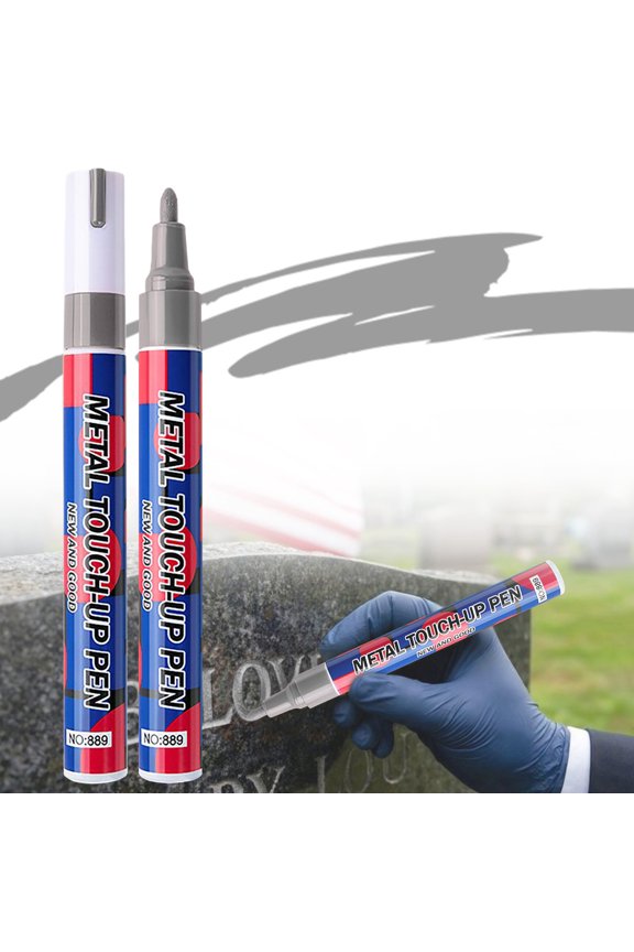 Marker Pen for Restoring Inscriptions - Tombstone Paint Pen Oil Based Quick Dry Weather Resistant Stone Marker for Grave Rock Glass Ceramic Lettering Art