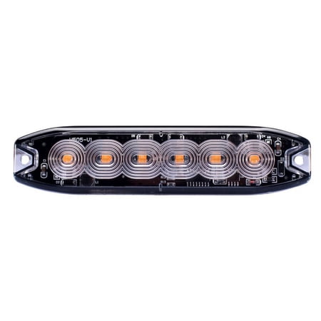 Marker Strobes With Stylish Clear Lens Face Light 6 LED Ultra Thin Style
