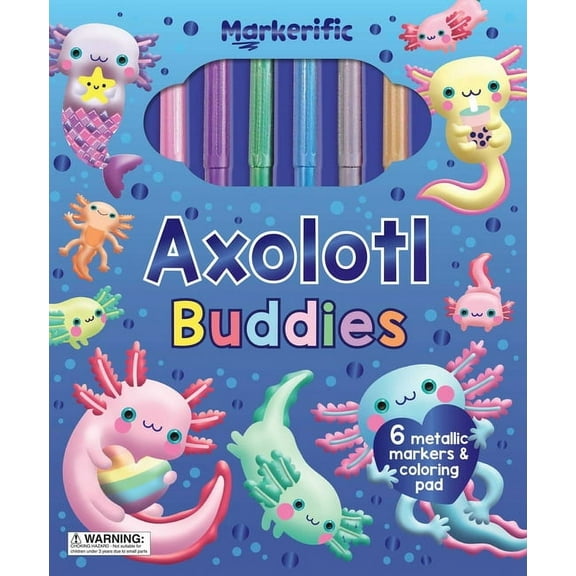 Markerific Markerific: Axolotl Buddies: Activity Folder with 6 Markers, (Hardcover)