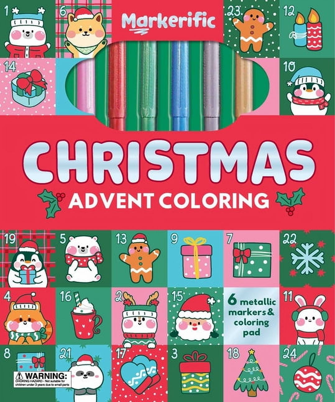 Markerific Markerific: Christmas Advent Coloring: Activity Folder with ...