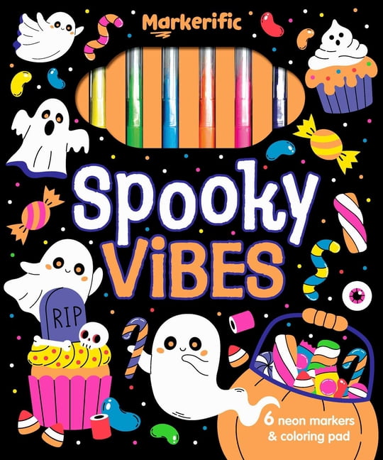 Markerific Markerific: Spooky Vibes: Activity Folder with 6 Markers, (Hardcover)
