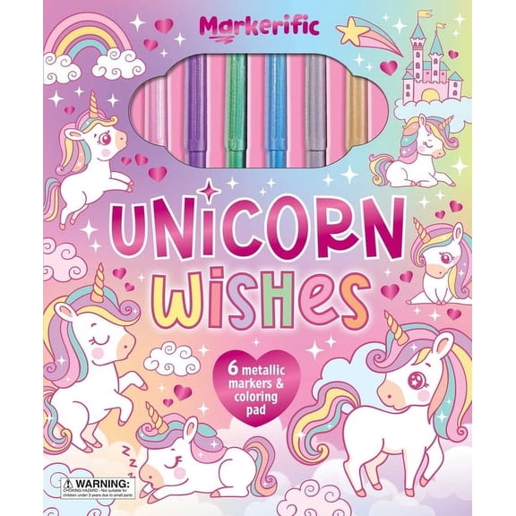 Markerific Markerific: Unicorn Wishes: Activity Folder with 6 Markers (Hardcover)