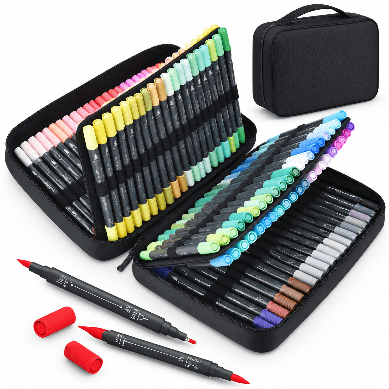 Markers For Adult Coloring Books No Bleeding 120 Colors By Number ...