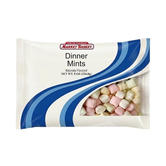 Market Basket Dinner Mints, Soft Candy, 8 oz Bag