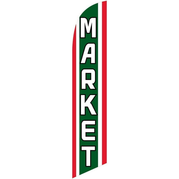Market Feather Banner Swooper Flag, Replacement Flag Only