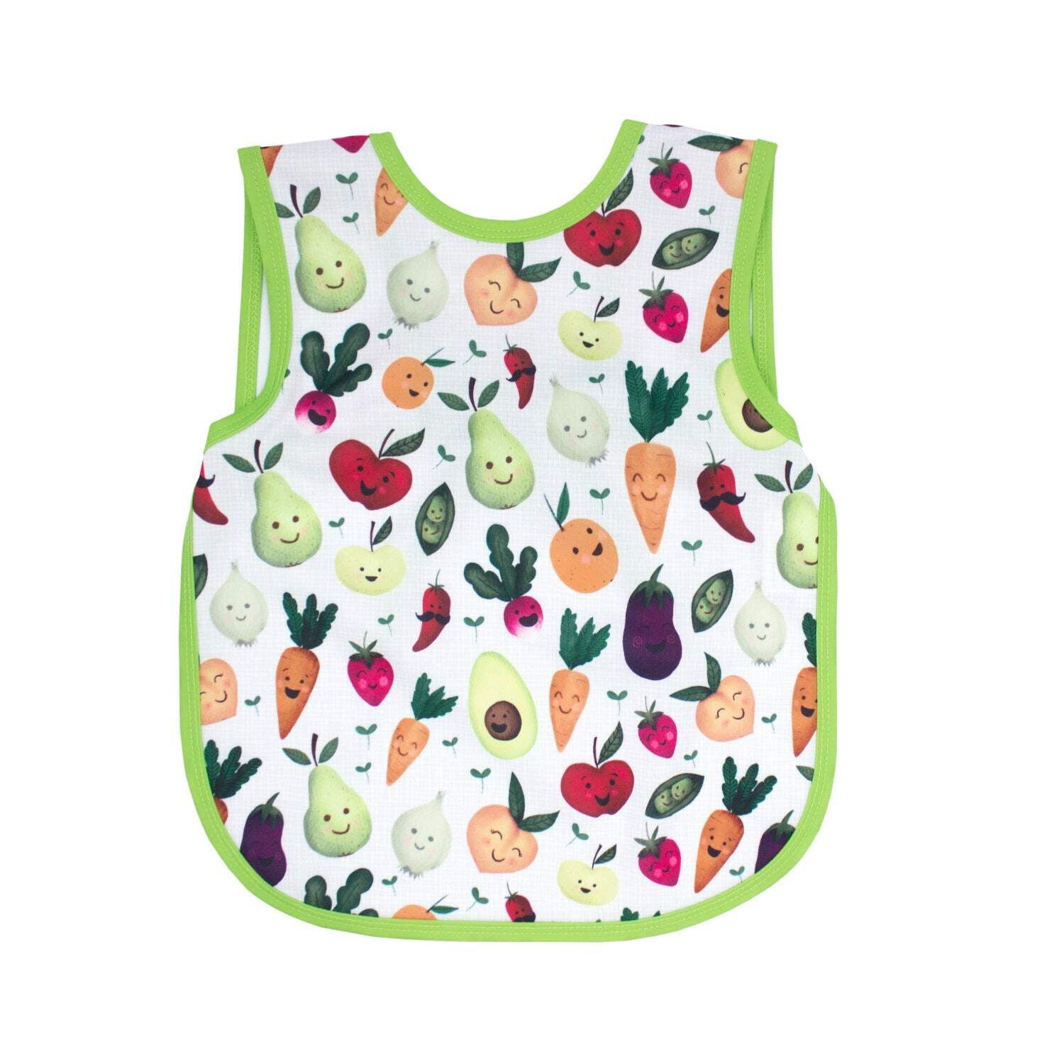Eco-friendly Toddler Bib with Colorful Fruit Print