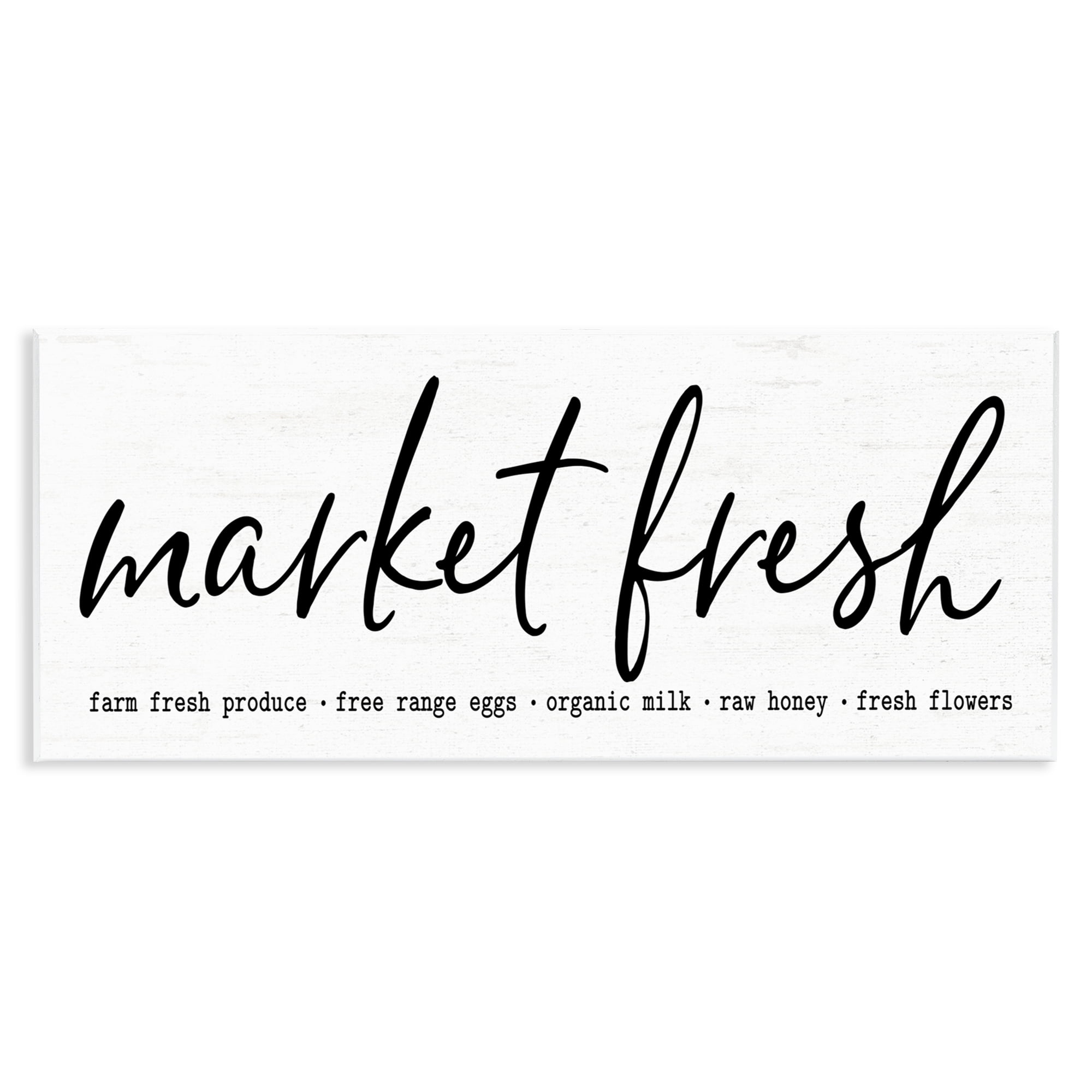 Market Fresh Organic Wall Plaque Art, design by Lettered and Lined