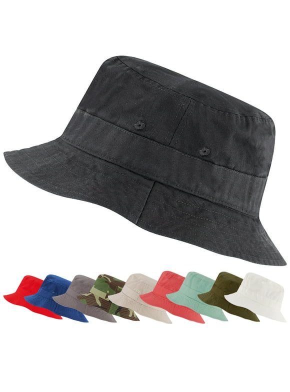 Market & Layne Unisex Black Bucket Hat for Adult & Teens -Extra Small/Small