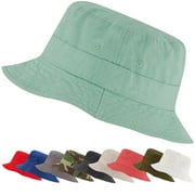 Market & Layne Unisex Green Bucket Hat for Adult & Teens -Extra Small/Small