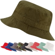 Market & Layne Unisex Olive Bucket Hat for Adult & Teens -Extra Small/Small