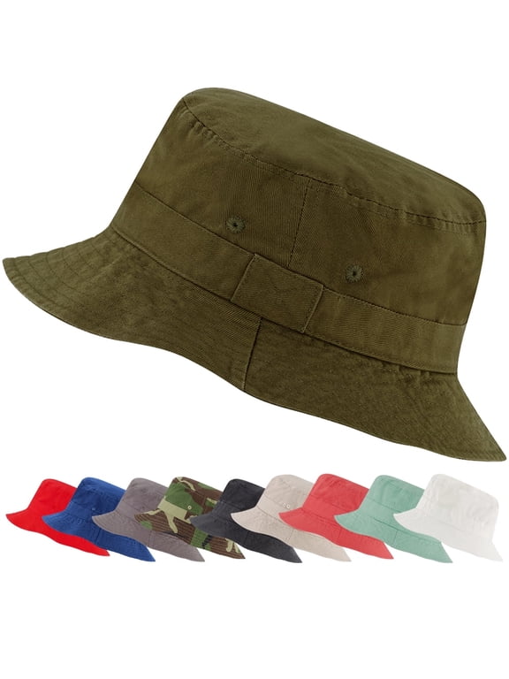 Unisex Olive Bucket Hat for Adult & Teens -Extra Small/Small