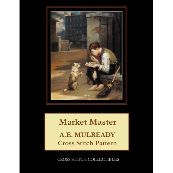 Market Master: A.E. Mulready Cross Stitch Pattern (Paperback)(Large Print)