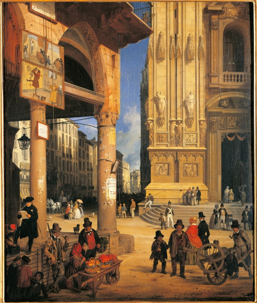 Market Of Figini Canvas Art - (24 x 36)