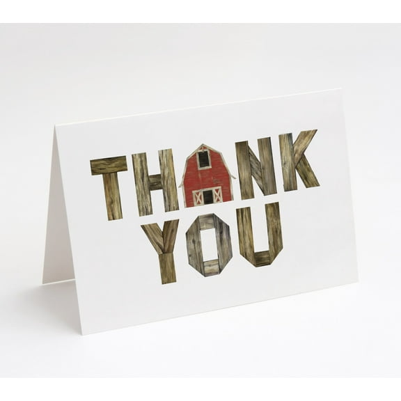 Market On Mainstreet Watercolor 4H Thank You Cards, Great for 4H, Farmers or FFA, 25 Blank Cards with Envelopes, Made in The USA E11