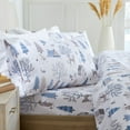 thumbnail image 1 of Market & Place Alpine Printed 100% Cotton Flannel Sheet Set, King, Winter Wildlife, 4-Pieces, 1 of 5