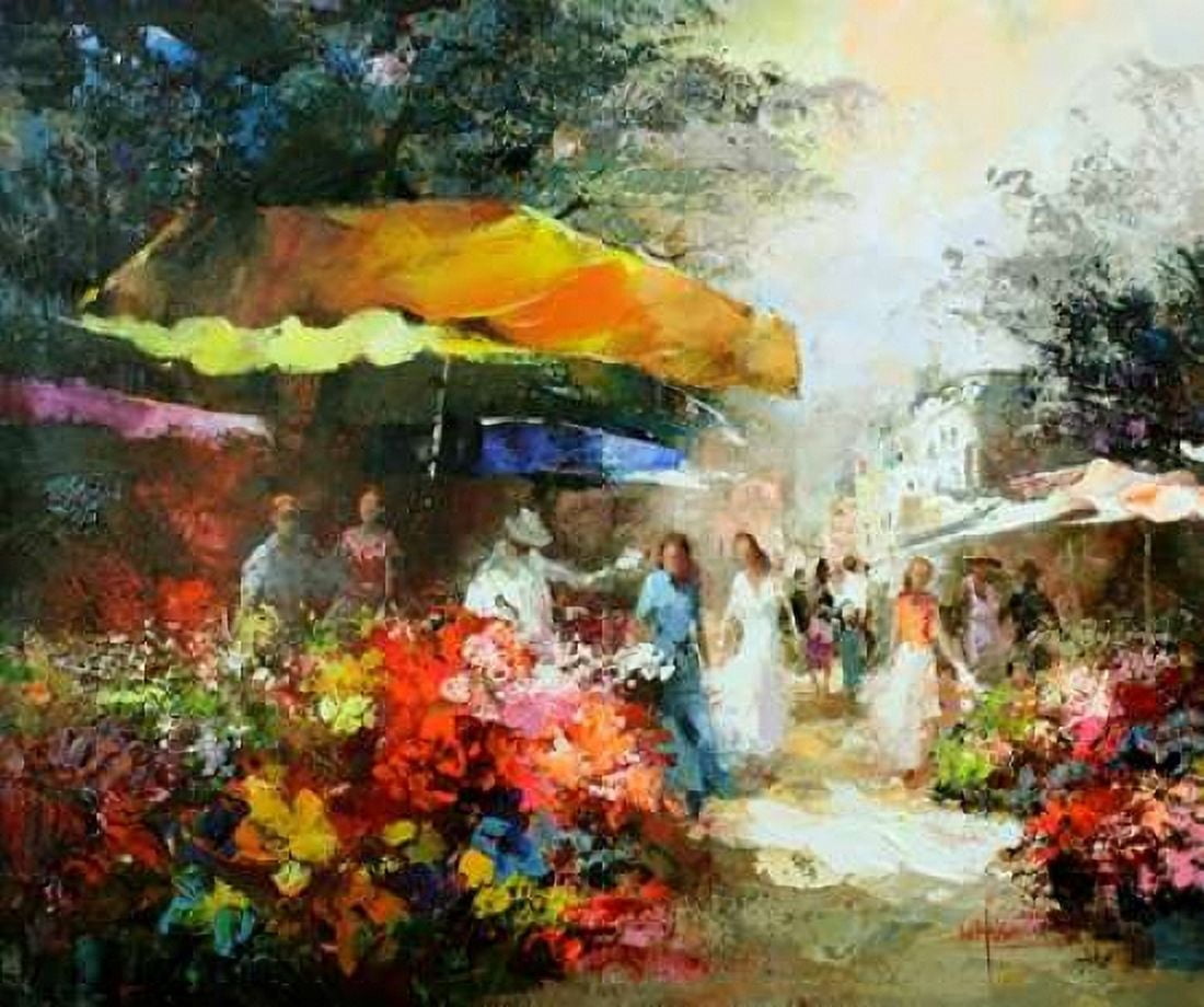Market Place III Canvas Art - Willem Haenraets (20 x 24)