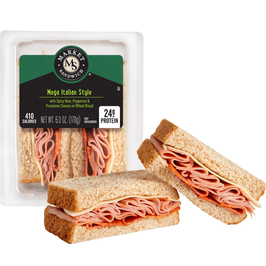 Market Sandwich Mega Meat Italian Wedge Sandwich, 6 oz (Fresh)