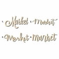 thumbnail image 1 of Market Sign Unfinished Wood Cutout Home Decor DIY Option 3- 12" Wide / 1/8", 1 of 3