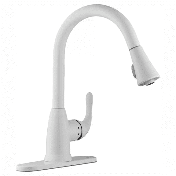 Market Single-Handle Pull-Down Sprayer Kitchen Faucet with Turbospray and Fastmo