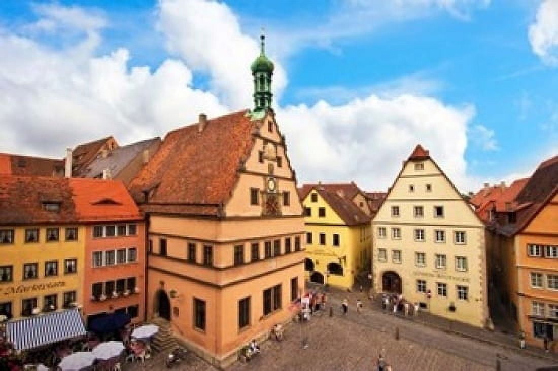 Market Square Bavaria Germany Canvas Art - Miva Stock DanitaDelimont (36 x 24)