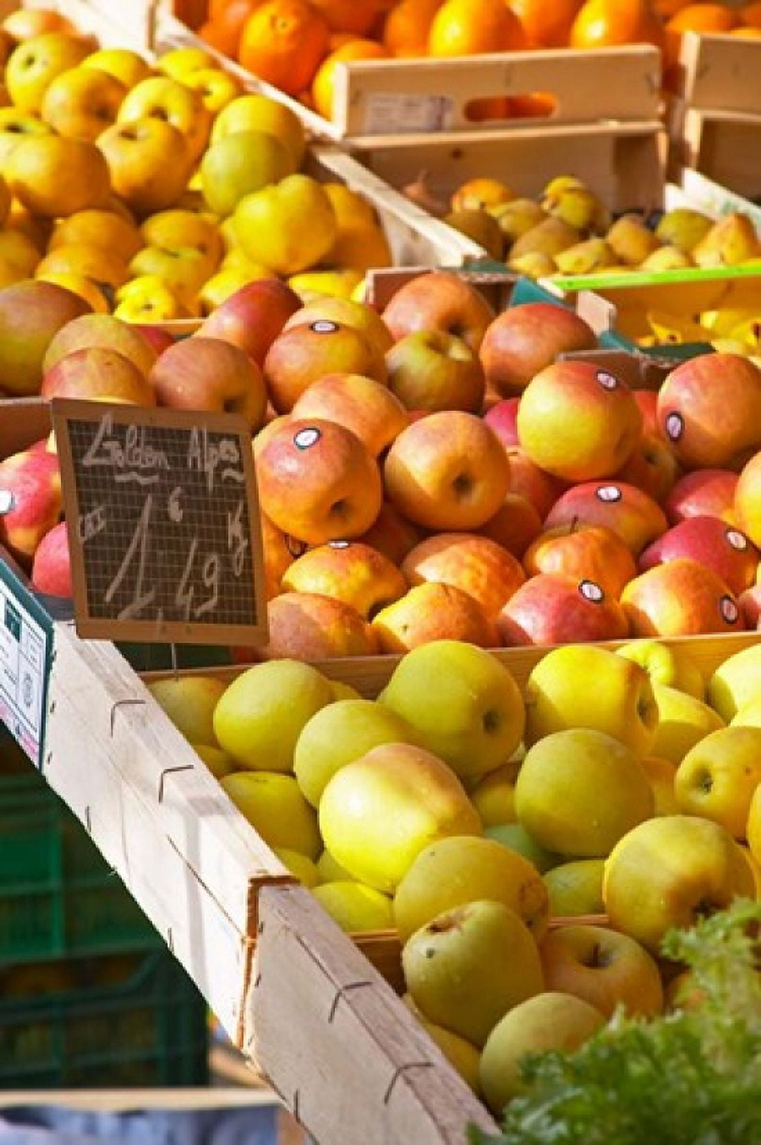 Market Stalls with Produce Sanary France Canvas Art - Per Karlsson DanitaDelimont (18 x 27)