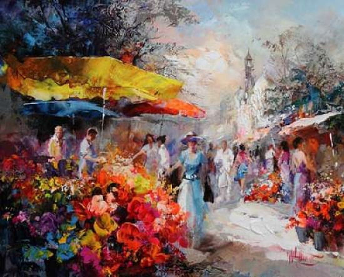 Market place III Canvas Art - Willem Haenraets (24 x 30)