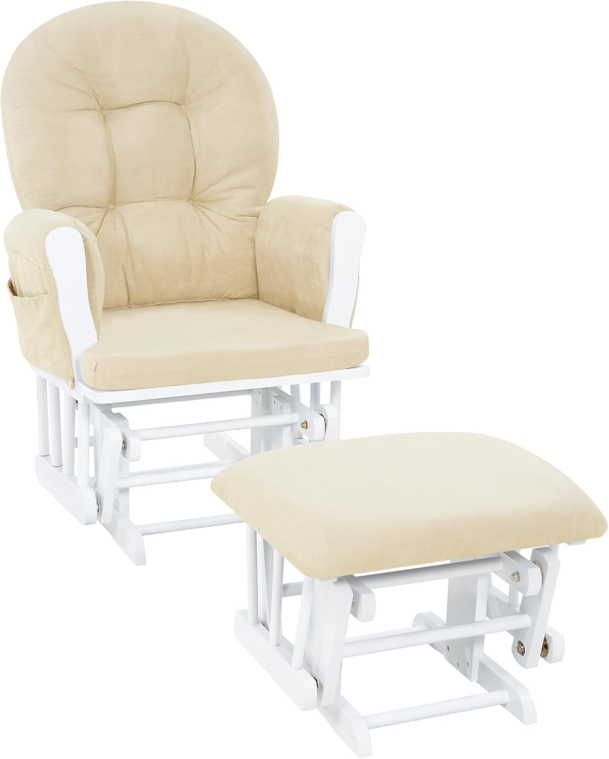 MarketLane Nursery Glider & Ottoman Sets, Reclining Glider Rocker with ...