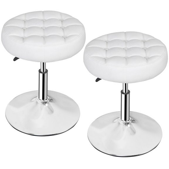 MarketLane Vanity Stools for Makeup, Vanity Ottoman Chair with Adjustable Height and 360° Swivel for Makeup Room Bedroom Living Room,2pcs