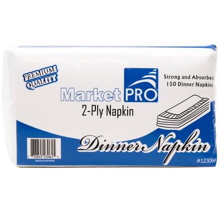 MarketPro Dinner Napkin White, 15" Length x 17" Width | 3000/Case