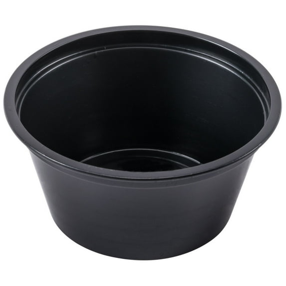 MarketPro Polypropylene Souffle Cup Black 3.25 oz. | 2500/Case