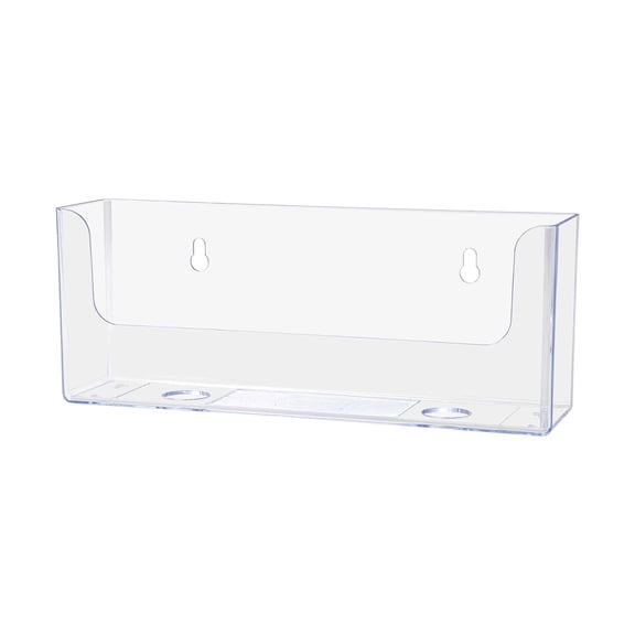 Marketing Holders Brochure Holder for 8.5 Inch Wide Envelopes Clear Acrylic Wall Mount or Countertop Mail Organizer for Offices Shops and Restaurants Hanging Hardware Included
