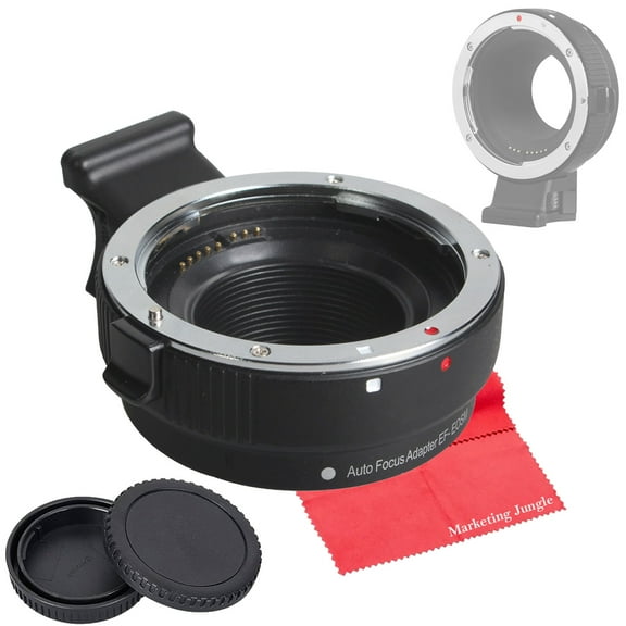 Marketing Jungle EF-EOS M Auto-Focus Lens Mount Adapter for EF/EF-S Lens to Canon EOS M (EF-M Mount) Mirrorless Camera for Canon EOS M10, M100, M200, M3, M6 Mark II, M50, M50 Mark II, M6, M5 Cameras