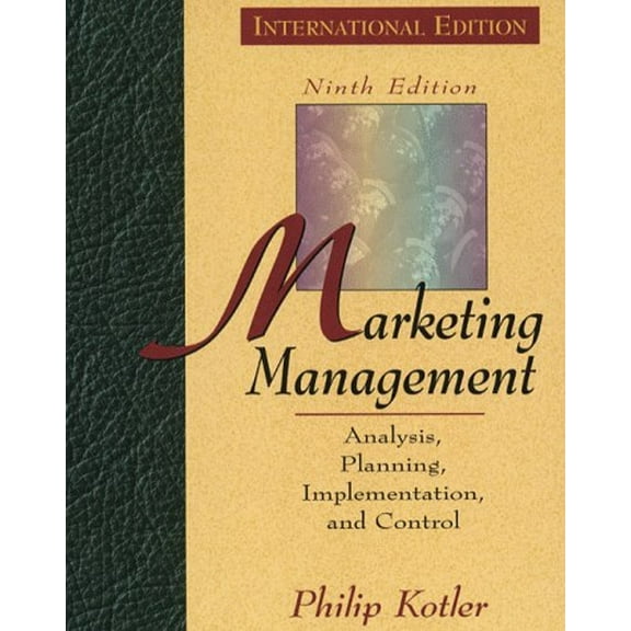 Pre-Owned Marketing Management : Analysis, Planning, Implementation and Control (Paperback) 9780132613637