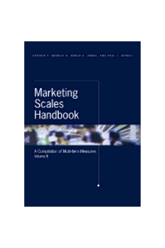 Pre-Owned Marketing Scales Handbook: A Compilation of Multi-Item Measures (Hardcover) by Gordon C Bruner, Professor Karen E James, Paul J Hensel