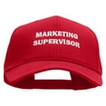 thumbnail image 1 of Marketing Supervisor Solid Cotton Twill Low Profile Snap Cap - Red OSFM, 1 of 5