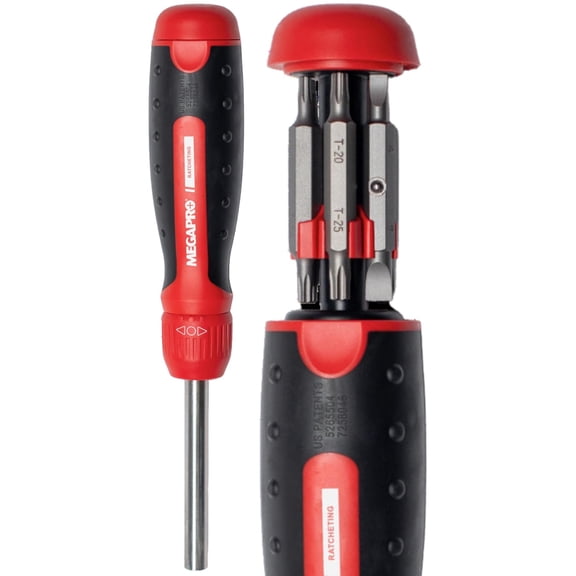 Marketing USA NC 211R2C36RD Ratcheting Screwdriver,Red