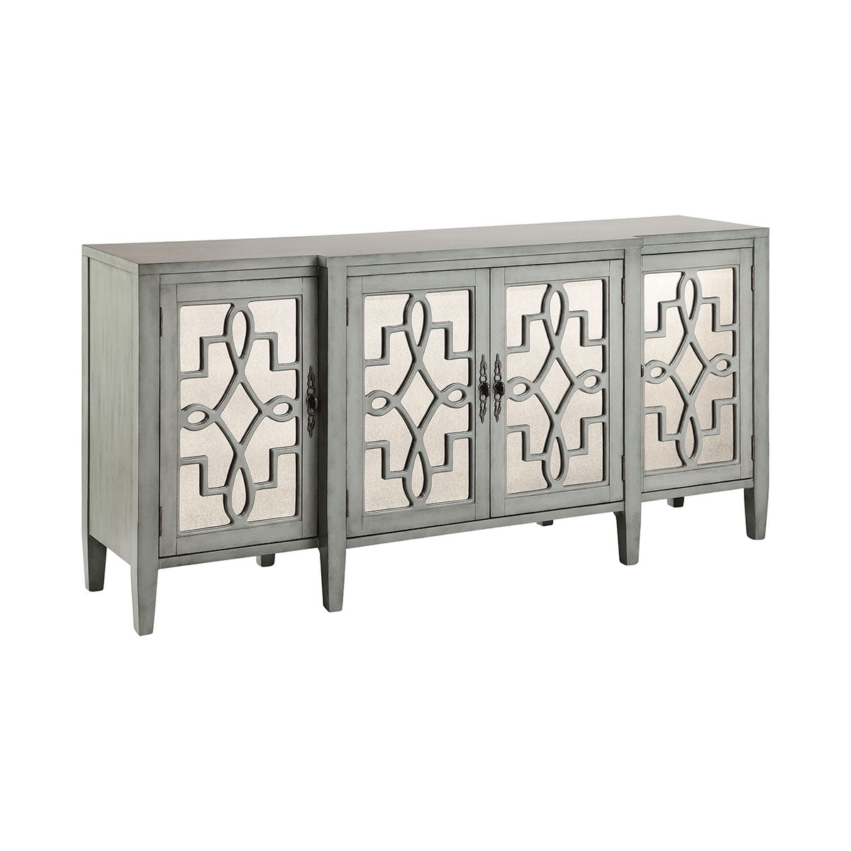 Elk Home Lawrence 19" Transitional MDF and Birch Wood Cabinet in Gray-Blue