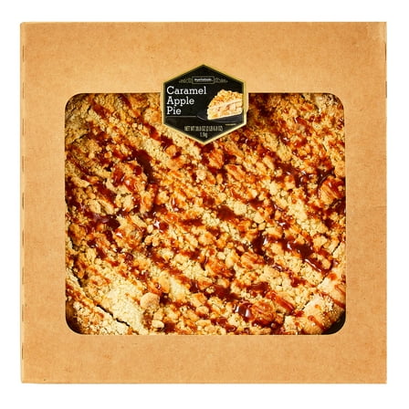 Marketside 10-inch Baked Caramel Apple Pie, 38.8 oz Paperboard Box, 1 Count