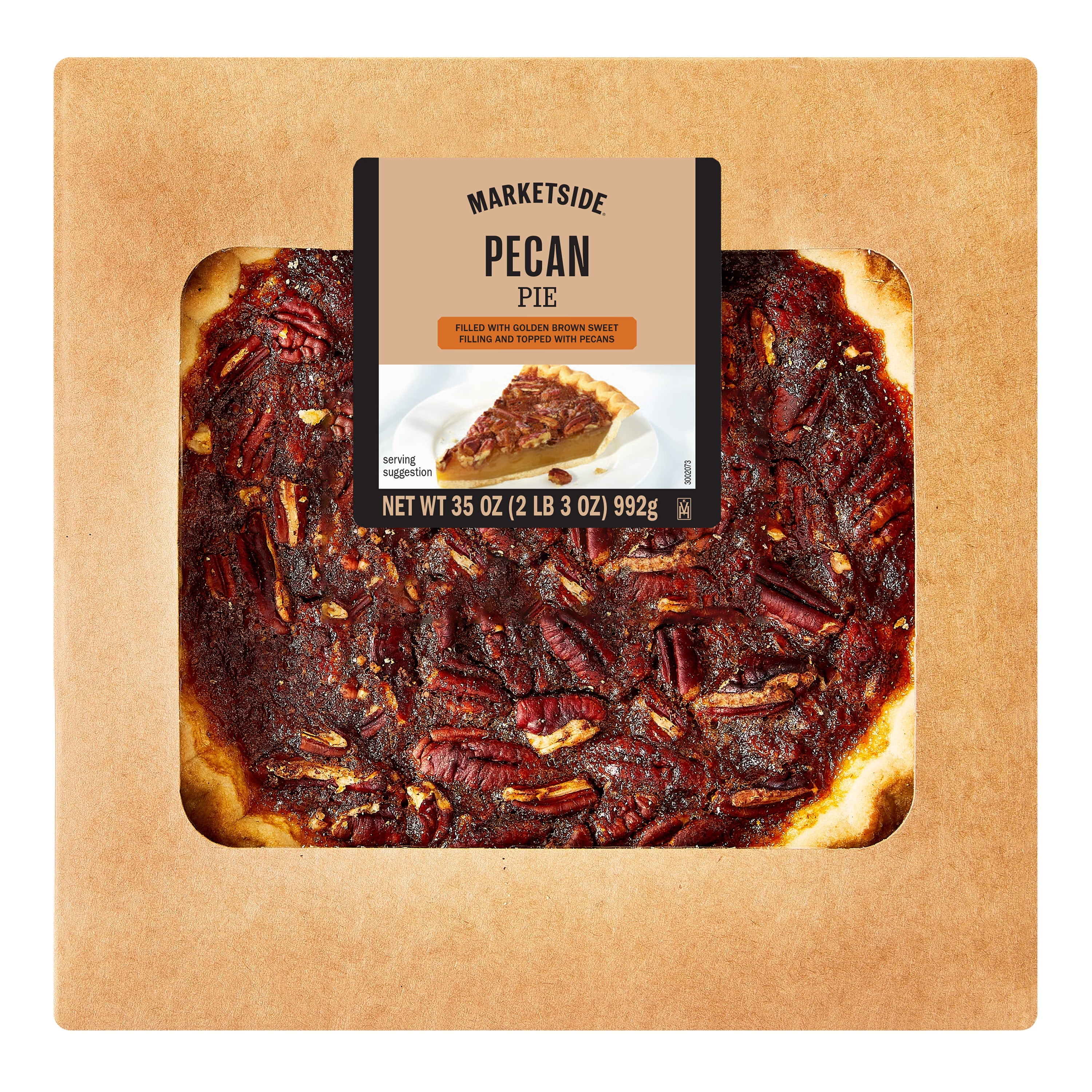 Marketside 10-inch Pecan Pie, 35 oz (Shelf-Stable) Fresh Bakery, Whole Pie, 1 Count