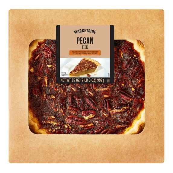 Marketside 10-inch Pecan Pie, 35 oz (Shelf-Stable) Fresh Bakery, Whole Pie, 1 Count